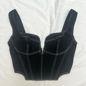 Denim Corset with Tags | Size S